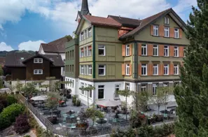 Appenzeller Huus, Huus Löwen Gonten, Reto Guntli Terrasse Fassade (2)